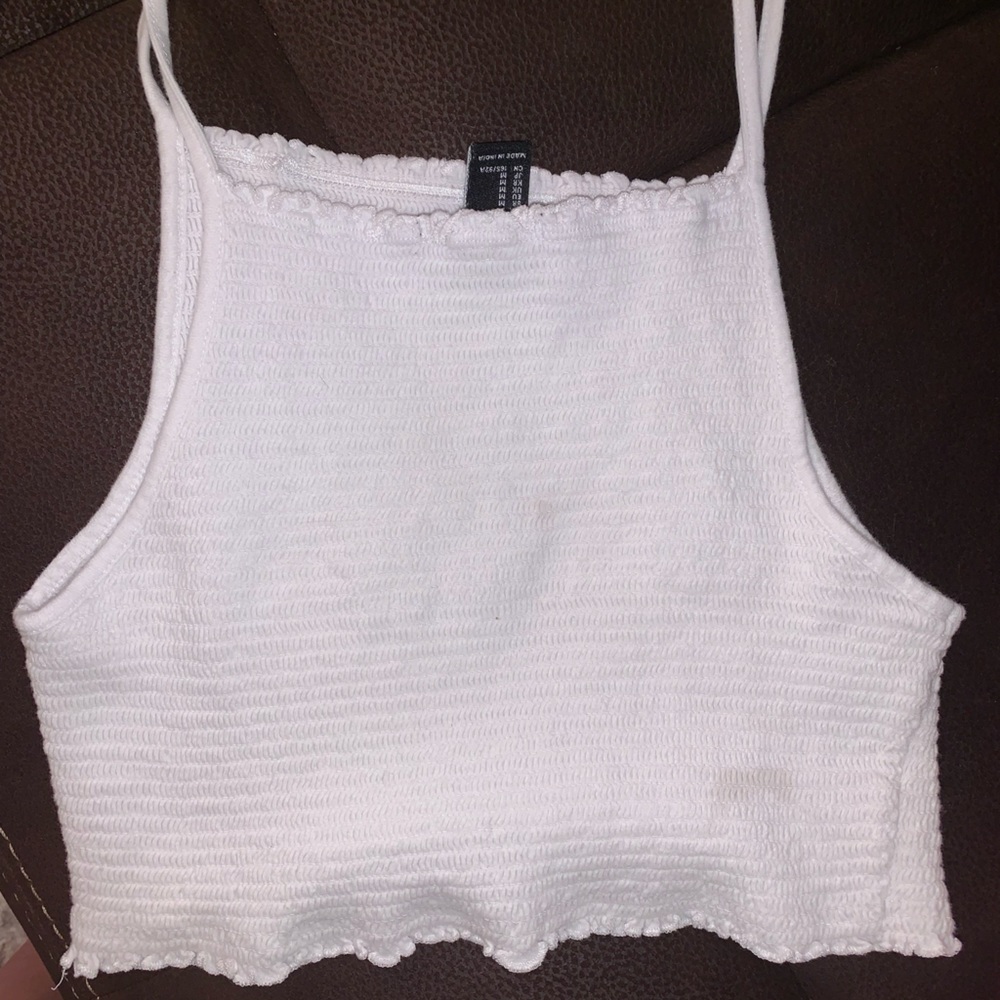 Forever21 white crop tank